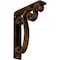 Ekena Millwork Avery Wrought Iron Bracket, (Triple center brace), Antiqued Brass 2"W x 7 1/2"D x 10"H BKTM02X07X10TAVABS - alternate 1